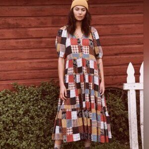The GREAT. patchwork Ravine dress